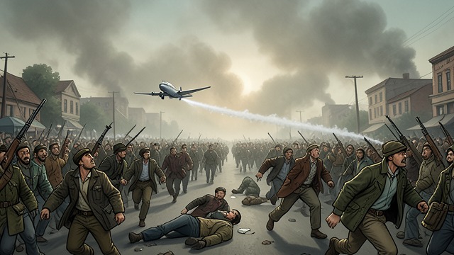 Chemical Separation from "World War Z". Chemical Separation Weapon Choice Aircraft release chemical agents over evacuees to expose those already bitten.
