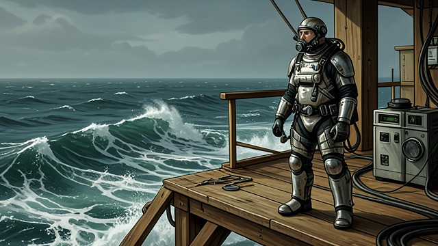 Rig Protection from "World War Z". Rig Protection New Battlefield Michael Choi describes divers defending offshore energy platforms from underwater undead.