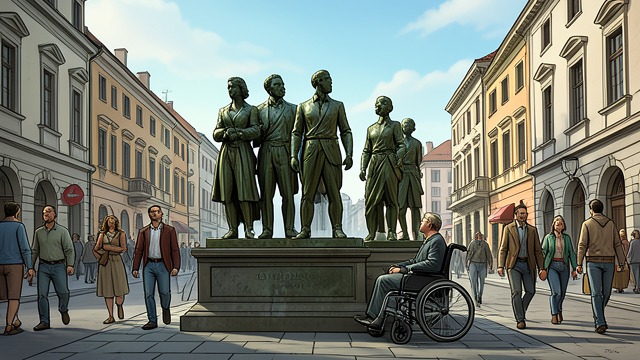 The Shared Memorial from "World War Z". The Shared Memorial Sculpture Joe Muhammad creates a monument to ordinary citizens protecting one another.