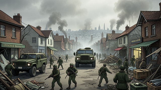 Urban Encirclement from "World War Z". Urban Encirclement Sprawl The army clears suburbs and commercial corridors before reaching central cities.