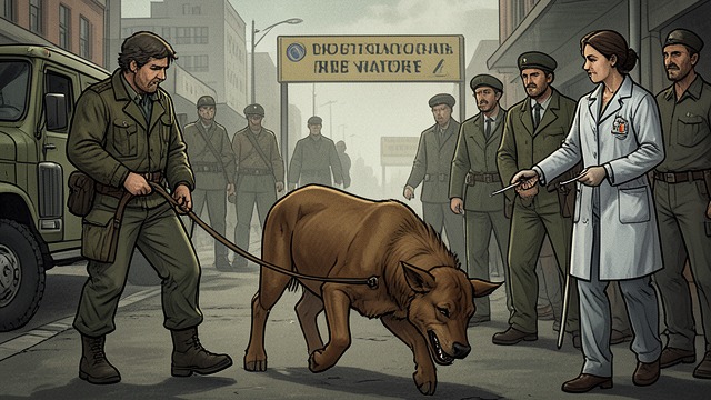 Triage Dogs from "World War Z". Triage Dogs Detection Military Working Dogs identify infected people before symptoms become visible.