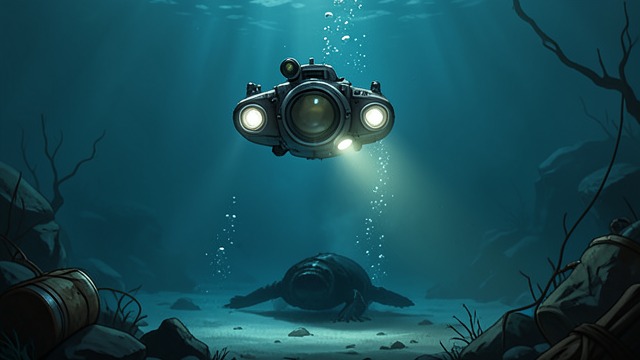 The Unfinished Ocean from "World War Z". The Unfinished Ocean Monitoring Deep Submergence Combat Corps teams track undead below shipping routes.