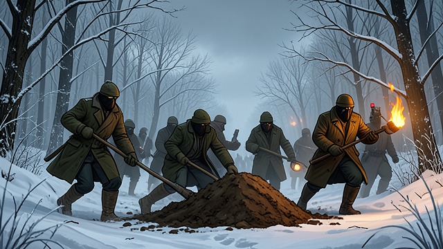 Annual Sweeps from "World War Z". Annual Sweeps Reanimation Frozen undead rise as temperatures increase. Labor United Nations Northern Force units return each year to clear them.