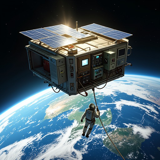 The Space Watch from "World War Z". This flow follows orbital observers who preserve satellites while witnessing Earth’s destruction from above.