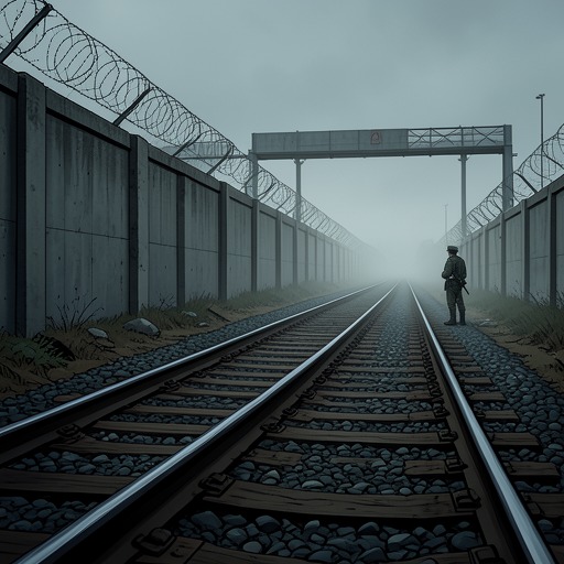 The Korean Silence from "World War Z". This flow follows the mystery of North Korea’s disappearance and the fear that indirectly strengthens South Korea.