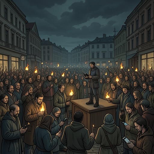 The End Of Denial from "World War Z". This flow traces the cultural movement from euphemism and distraction toward public knowledge, disciplined action, and remembrance.