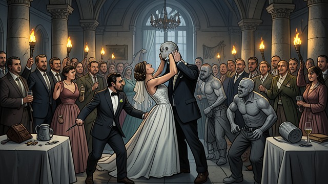 Wedding Conflict from "Metamorphoses". Wedding Conflict A Prior Claim Phineus interrupts the wedding, asserting that Andromeda had previously been promised to him.