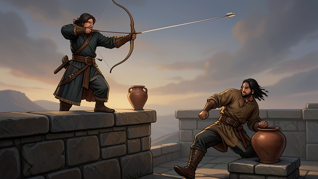 Achilles Struck Down from "Metamorphoses". Achilles Struck Down Divine Direction Neptune asks Apollo to avenge Cycnus and protect Troy. Apollo guides Paris’s arrow toward Achilles’s vulnerable body.