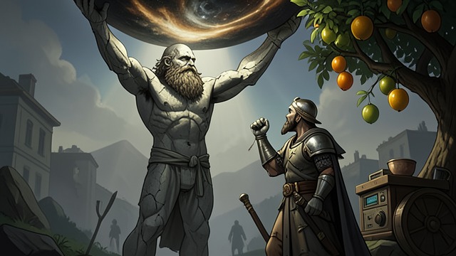Atlas Petrified from "Metamorphoses". Atlas Petrified Refused Hospitality Atlas rejects Perseus because an oracle predicts that Jupiter’s descendant will take his golden fruit.