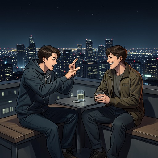 Johnny And Lude from "House of Leaves". This flow traces Johnny Truant’s friendship with Lude from reckless companionship to grief and moral reconsideration.