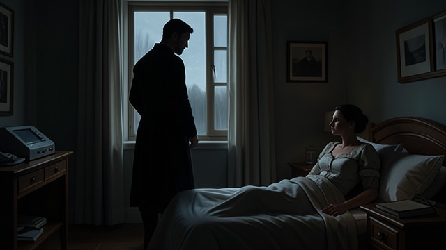 A Memory of Menace from "I'm Thinking of Ending Things". A Memory of Menace The stranger outside The narrator recalls waking to see a tall man at her window.