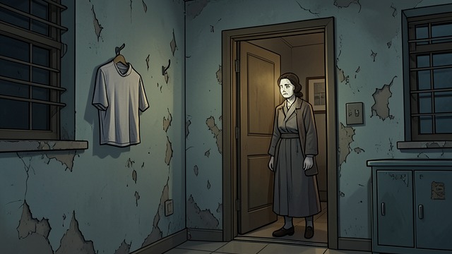 The School’s Echoes from "I'm Thinking of Ending Things". The School’s Echoes Personal objects appear The narrator finds a childhood shirt and images connected to a life she cannot place in the school.