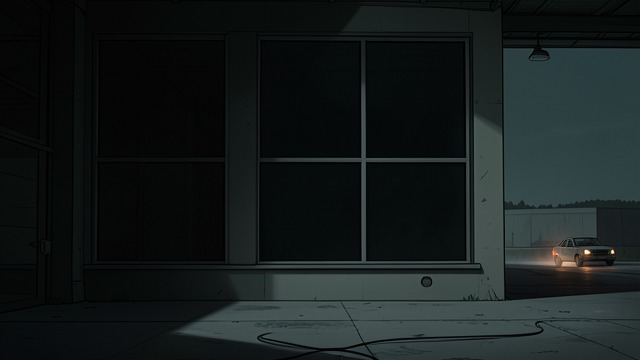 An Empty Campus from "I'm Thinking of Ending Things". An Empty Campus A building in the dark Jake takes the narrator to a remote school, apparently to dispose of cups.