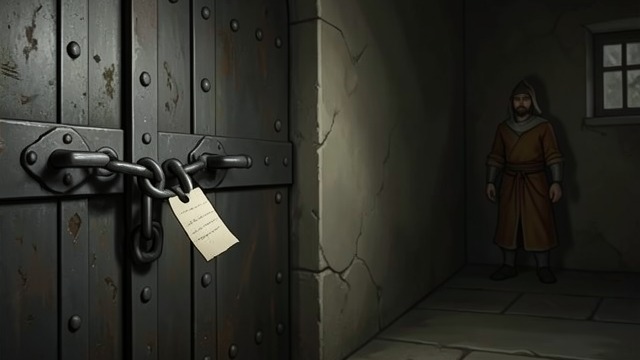 The Locked Entrance from "I'm Thinking of Ending Things". The Locked Entrance A way out disappears The narrator discovers that the door she entered through has been chained from inside.