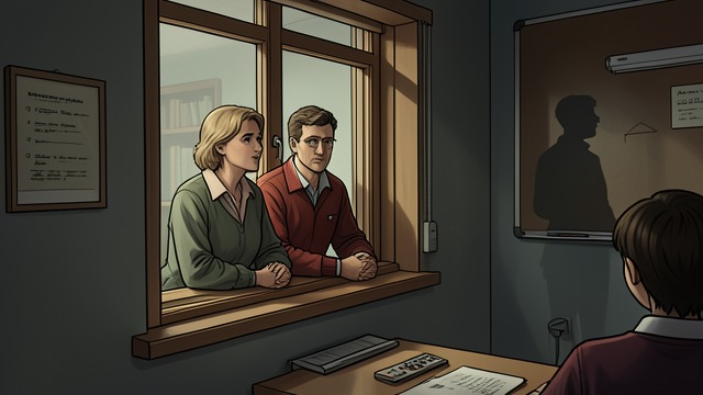 A Figure at the School from "I'm Thinking of Ending Things". A Figure at the School Competing perceptions Jake claims a man is watching the couple at the school window.