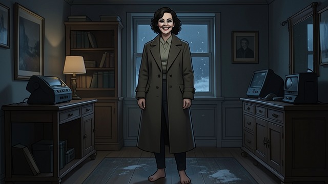 A Fragile Appearance from "I'm Thinking of Ending Things". A Fragile Appearance An unsettling welcome Jake’s mother appears heavily made up, delicate, and almost fixed in a smile.