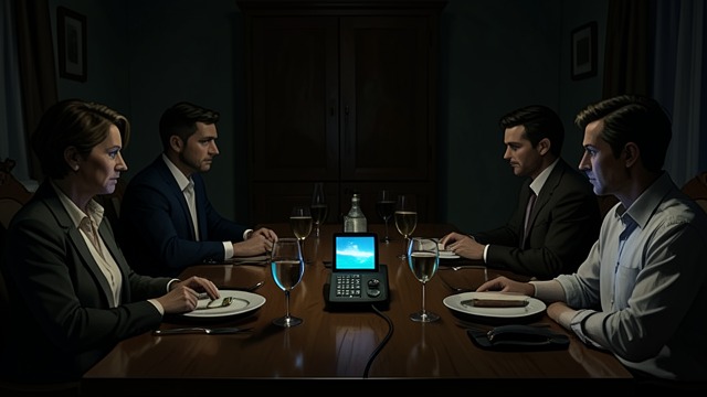 A Difficult Dinner from "I'm Thinking of Ending Things". A Difficult Dinner Conversation misfires Jake’s parents discuss their health and family life while Jake remains withdrawn.