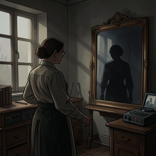 The Disappearing Brother from "I'm Thinking of Ending Things". The brother’s apparent history gives Jake an indirect vocabulary for distress before dissolving into a possible fiction about Jake himself.