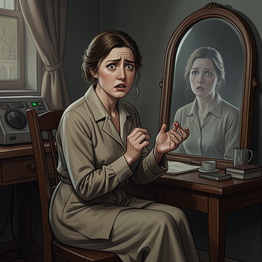 The Narrator’s Body Under Stress from "I'm Thinking of Ending Things". Physical symptoms accumulate alongside the narrator’s anxiety, making the school ordeal feel increasingly embodied and unreliable.