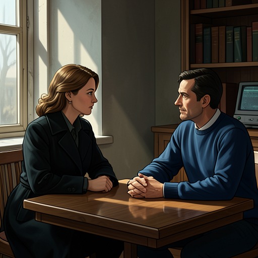 The Narrator and Jake’s Brief Intimacy from "I'm Thinking of Ending Things". Moments of tenderness repeatedly draw the narrator toward Jake, but they do not resolve her fear that the relationship lacks a secure future.