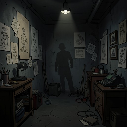 The Farmhouse’s Hidden Basement from "I'm Thinking of Ending Things". The narrator’s descent into the farmhouse basement uncovers drawings and overheard conversation that turn family privacy into a source of suspicion.