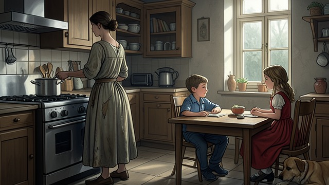 Ruth Joins the Routine from "Point Blank". Ruth Joins the Routine Ordinary tasks return Ruth makes breakfast, talks with the boys, and takes part in their meals.