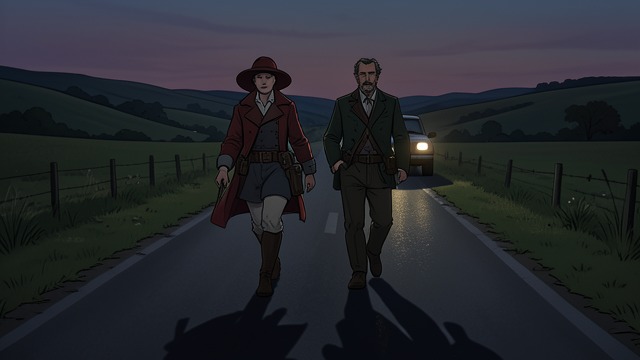 A Shared Homeward Road from "Point Blank". A Shared Homeward Road A developing bond Ruth and Dixon are together after the case’s immediate danger has passed.