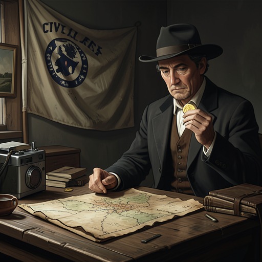The Missing Gold and Its Heirs from "Point Blank". Ruth’s modern treasure hunt uncovers how Civil War gold was hidden, why its trail survived, and who finally receives the recovered fortune.
