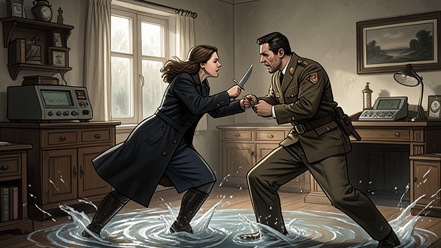 Terry Reclaims Agency from "The Trench". Terry Reclaims Agency A direct counterattack Terry fights Sergei, uses a knife and the flooding controls, and escapes the immediate danger.