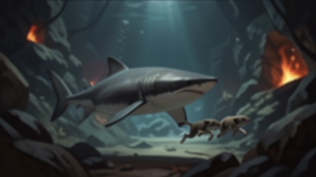 A Litter in the Abyss from "The Trench". A Litter in the Abyss Birth in the vent field Back in the Mariana Trench, Angel gives birth to two male pups near the hydrothermal vents.
