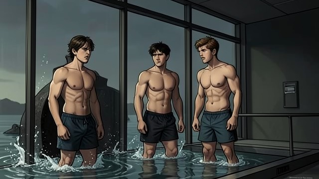 Teenagers Enter the Corridor from "The Trench". Teenagers Enter the Corridor A dangerous intrusion Three teenagers break into the underwater viewing area and provoke Angel, ignoring warnings not to move when…