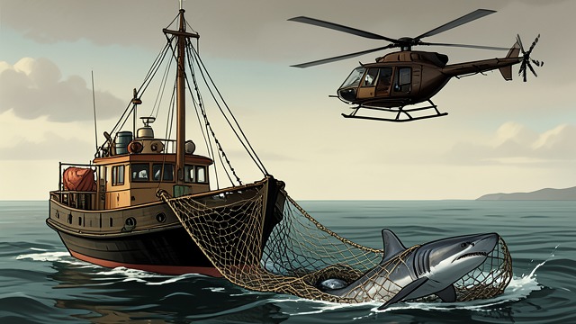 The Trawl Goes Wrong from "The Trench". The Trawl Goes Wrong A difficult extraction A fishing trawler catches a large animal in its otter trawl, but the rigging strains under the load.