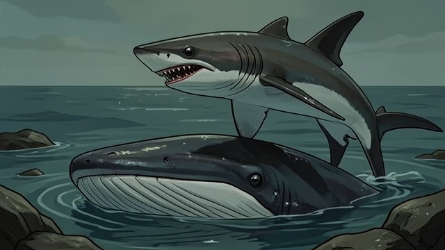 A Fatal Meal from "The Trench". A Fatal Meal The whale succumbs The injured bull is unable to recover from its wounds, and Angel attacks again.