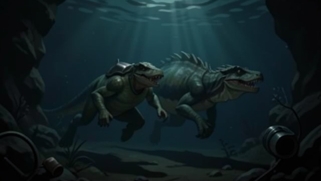 Angel and the Kronosaurs from "The Trench". Angel and the Kronosaurs Rival predators converge Angel and the Kronosaurs pursue targets around the Benthos and Jonas’s damaged sub.