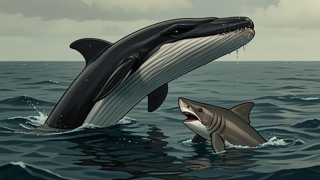 A Challenger Approaches from "The Trench". A Challenger Approaches A detected presence The sperm whale senses something approaching and changes position.