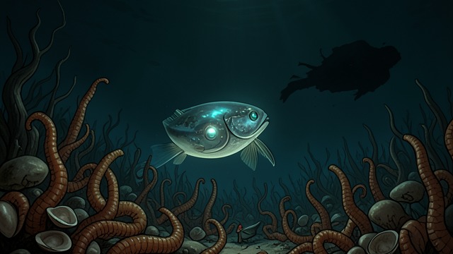 The Abyss Continues from "The Trench". The Abyss Continues Life after the expedition Angel returns to the vent field, gives birth, and resumes hunting.