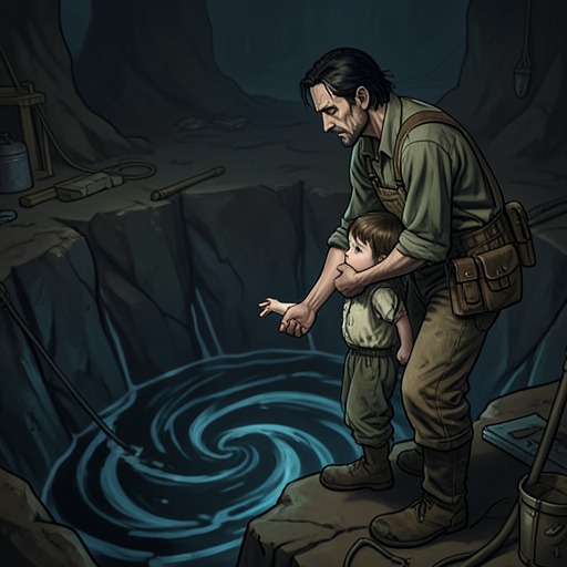 Masao and Terry, Father and Daughter from "The Trench". This flow traces Masao Tanaka’s protective bond with Terry and how the danger of the Trench forces both to confront what their family has already lost.