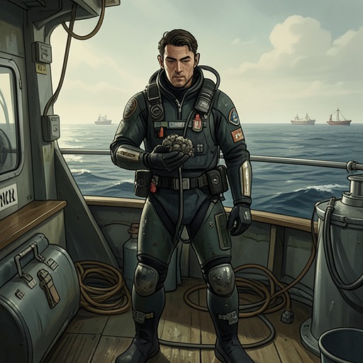 Benedict’s Search for Helium-3 from "The Trench". This flow follows Benedict’s discovery that manganese nodules may contain a rare fusion fuel and his effort to exploit the find before rival powers intervene.
