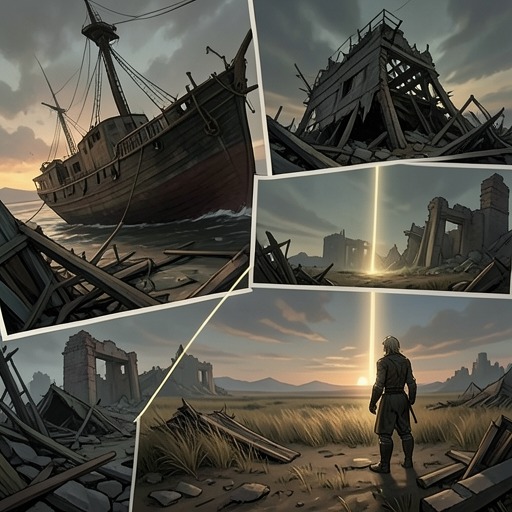 The Meaning of a Second Chance from "The Trench". This flow follows the novel’s movement from repeated losses to the possibility of renewal, without pretending that survival erases what has happened.