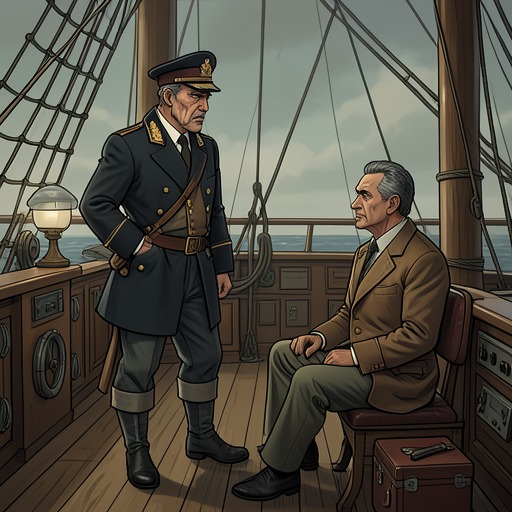 The Captain Who Resists from "The Trench". This flow traces Captain Hoppe’s gradual conflict with Benedict as concern for the crew grows stronger than gratitude and dependence.