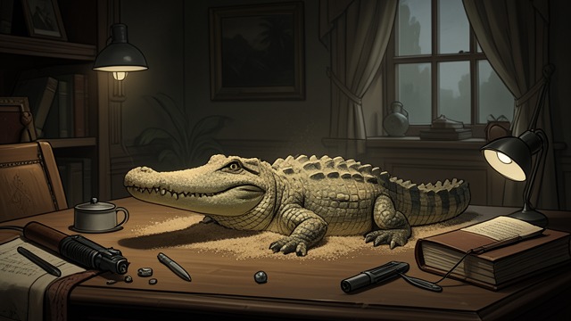 The Crocodile as a Weapon from "The Box Man". A Toy Conceals Force An innocent appearance The narrator brings a stuffed crocodile filled with beach sand.