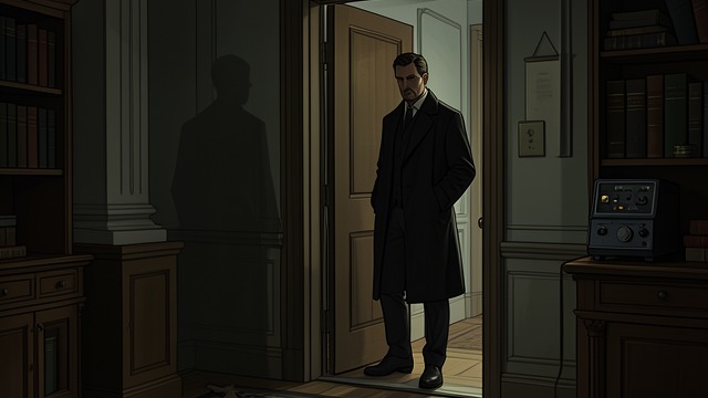 Silence Behind the Door from "The Box Man". No Answer Comes Waiting becomes painful The narrator calls through the door and receives no response.