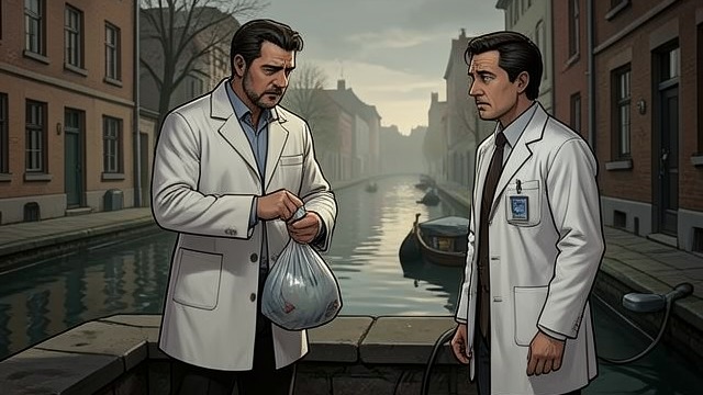 The Planned Drowning from "The Box Man". A Death Given a Procedure A scenario of concealment The narrator explains how a body could be made to look drowned and moved to a canal.
