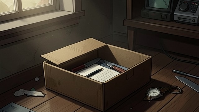 The Former Occupant’s Tools from "The Box Man". Objects in an Abandoned Box A life reconstructed The narrator finds a small notebook, pens, a knife, lighter flint, a damaged watch, and signs of earlier…