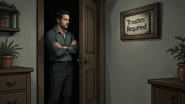 The Trouser Boundary from "The Box Man". A Garment as Admission A minimal public requirement The narrator believes he can enter the world if he wears trousers, even without other clothing.