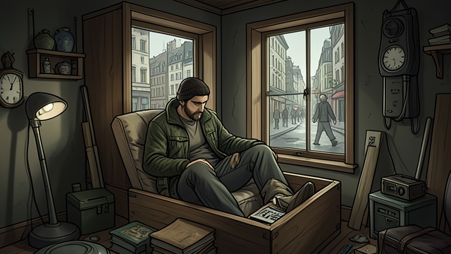 A Becomes Attached from "The Box Man". An Unexpected Homecoming Familiarity inside cardboard A discovers that the box quiets his discomfort with familiar surroundings.