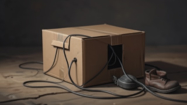 An Ordinary Container from "The Box Man". The Box as Equipment Practical construction The narrator describes cardboard, vinyl, wire, boots, and canvas as components of a workable mobile shelter.
