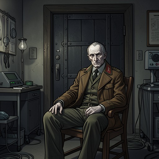 The Army Medical Captain’s Decline from "The Box Man". The captain’s unexplained illness and dependence gradually erase his public identity and culminate in an uncertain death.