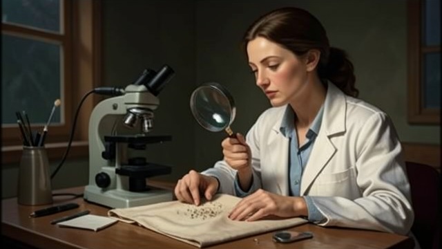 Expert Explains Transfer from "The Brass Verdict". Microscopic Evidence Moves The scientific mechanism Shamiram Arslanian explains that residue is solid microscopic material that can move through contact.