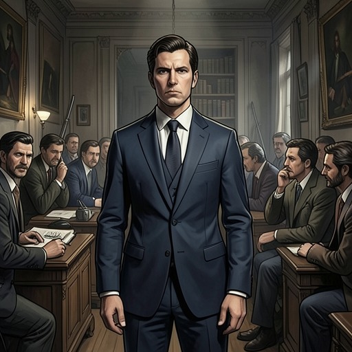 Walter Elliot’s Fall from "The Brass Verdict". This thread traces Elliot’s transformation from polished studio executive and alleged innocent to conspirator, murderer, and victim of further violence.